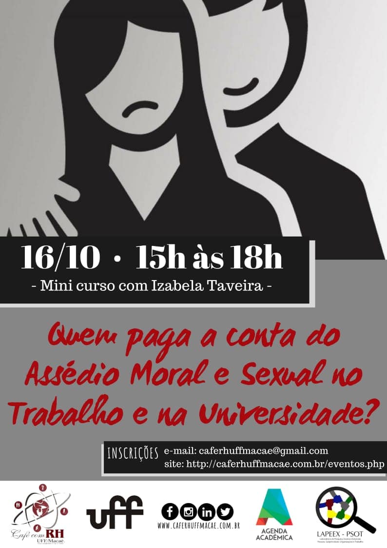 16/10/2018 – Mini Curso – Assédio moral e sexual no trabalho e na universidade
